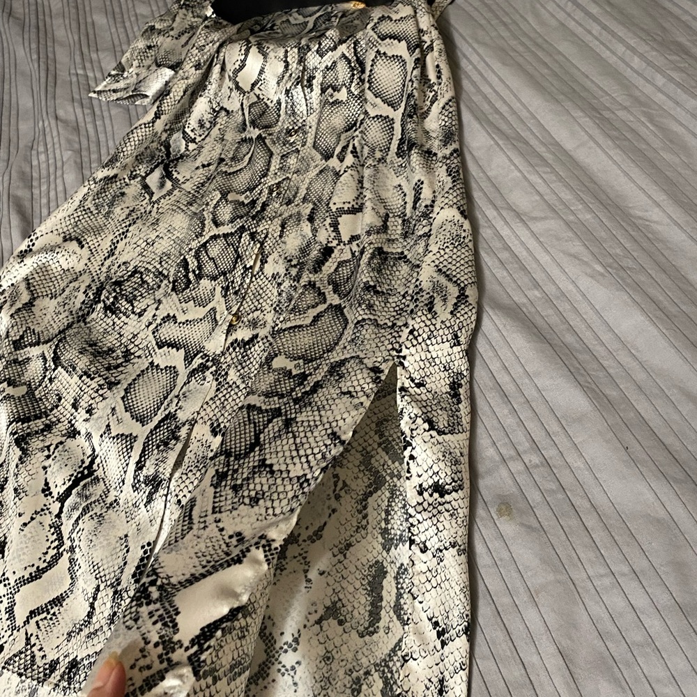 Silk Longsleeve button dress